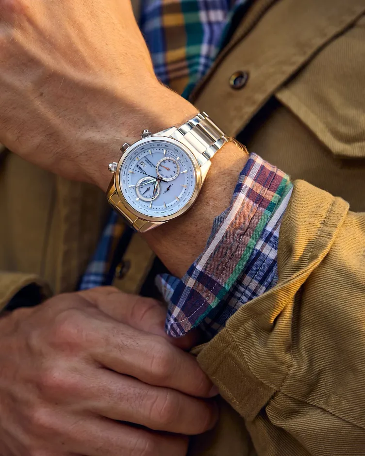 Sport Luxury Light Blue Dial Stainless Steel Bracelet AT8260-51M Sport Luxury Light Blue Dial Stainless Steel Bracelet AT8260-51M